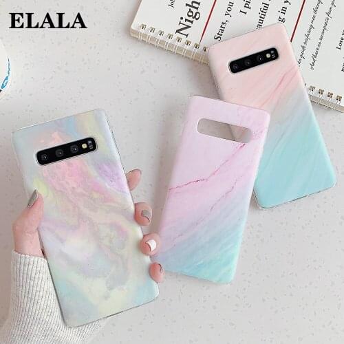 Case for Galaxy S20 FE S21 S21 Note 10 20 Ultra S10e S8 S9 Plus A51 A71 A21S A41 A50 Matte Marble Soft Silicone Protective Cover