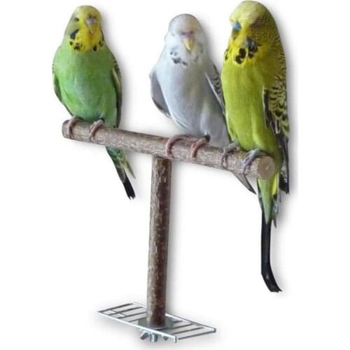 Wooden Stand Mini Wear-resistant Lightweight Bird Wooden Stand for Macaws birds accessoires parrot accessories