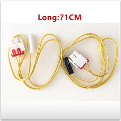 2pcs new for Samsung frost free refrigerator parts defrost sensor probe temperature 5k black and white head part