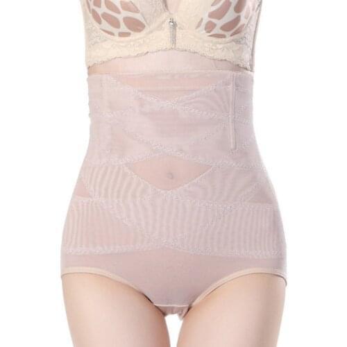 Breathable High Waist Women Slimming Abdomen Control Underwear Seamless Tummy Control Panties Butt Lifter Body Shaper