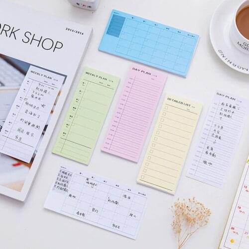1 Pcs Day Plan Week Plan Month Plan Detailed List Notebook Notepad Copybook Daily Memos Planner Journal Office Stationery