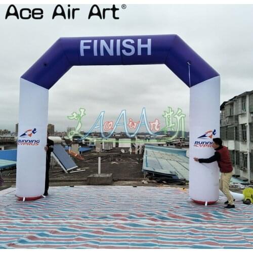 Customized start finish line arch balloon Inflatable sports Archway with free air fan by Athletic Event Supplier factory
