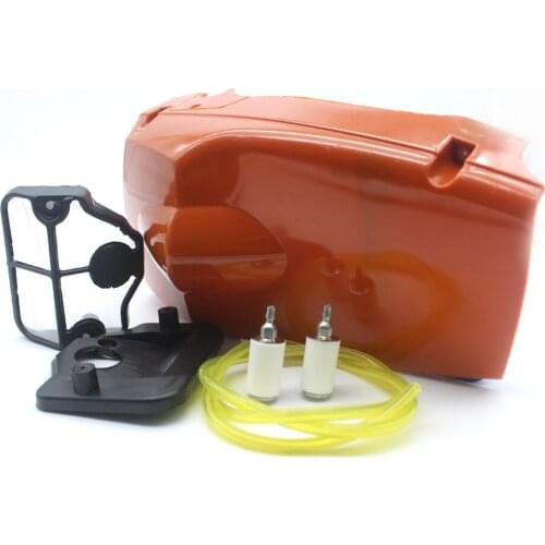 Chainsaw Use Top Cover Engin Cylinder Cover Shroud & Air Filter & Gas Fuel Line Filter Kit For HUSQVARNA 137 142 Saw Spare Parts