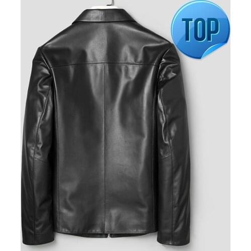 Jacket Genuine Leather Men Spring Real Sheepskin Coat for Men Leather Jackets Short Veste Cuir Homme 71J7867J KJ2110