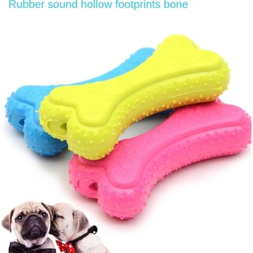 Small dog pet toy squeaky cleaning teeth rubber bite resistant dog toy teeth cleaning chew training toy pet supplies puppies cat