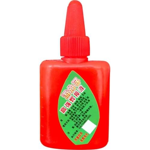 Multi Purpose Adhesive Glue Plastic Wood Metal Rubber Tire Repair Glue Soldering Agent with Dropper 0.5 Oz EM88