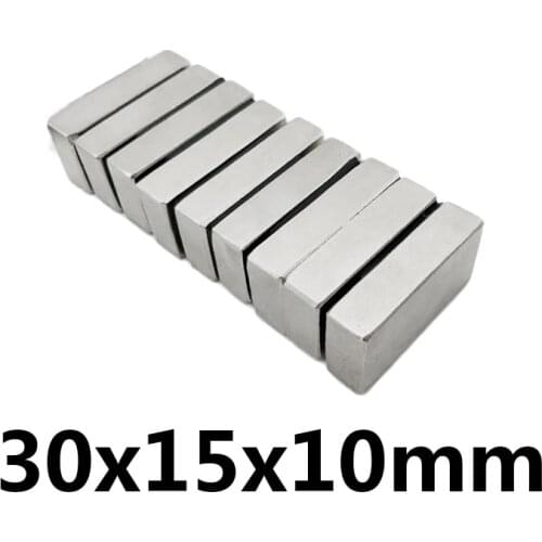 2/5/10PCS block Powerful Magnets N35 DIY Neodymium Magnet 30x15x10mm Permanent NdFeB Magnets 30*15*10 mm