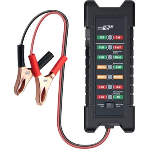 Newest BM410 Car Battery Tester 12V 24V Digital Test Auto Automotive Testing Tool Quick Crank Charging Diagnostic PK BST100