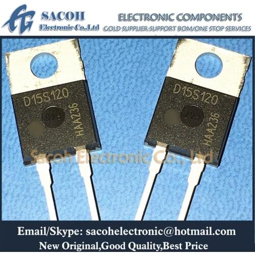 Free shipping 10Pcs IDH15S120 D15S120 IDW10S120 D10S120 TO-220 15A 1200V Sic Schottky Diode