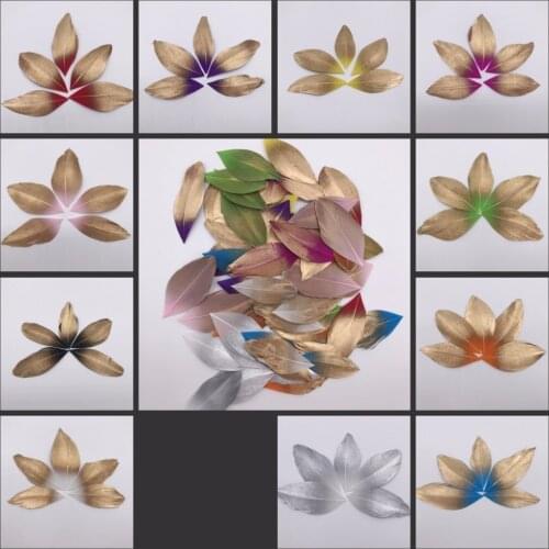 Dyed gold 3-8cm Goose Feathers for crafts plumes DIY Jewelry Making Clothing Accessories Wedding decoration