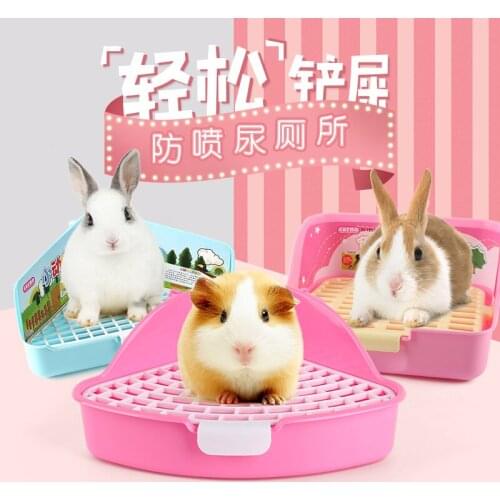 Pet Materialtoilet Plastic rabbit to clean Rabbit toilet Buckle design, not easy to loose