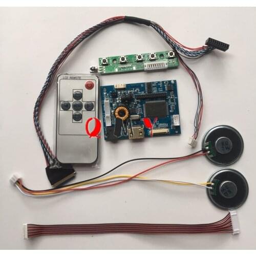 HDMI LVDS controller board for LP156WH2TLQB LP156WH2 TLA1 40pin Lvds cable kit 1366x768 1ch 6-bit TFT LCD display audio support