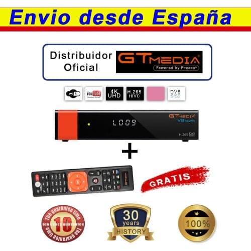 Gtmedia V8 Nova Receptor Satellite Receiver DVB-S/S2 H.265 HEVC AVS+ HD 1080P Support Spain Europe Built in Wifi V9 Super