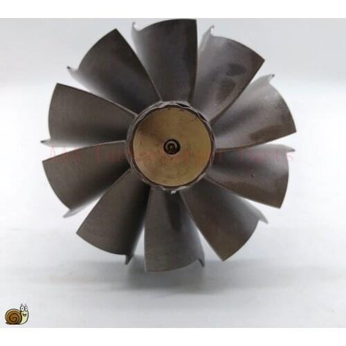 Turbo parts HX40/HX40W/H1C Turbine wheel 67mm*76mm-10blades, supplier AAA Turbocharger Parts