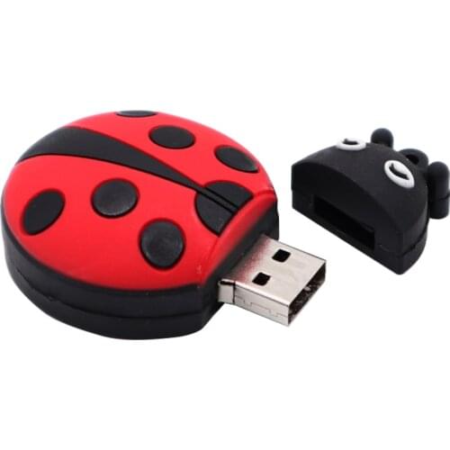 Flash usb drive disk cute Beetle memory stick Pen drives personalized mini pendrive 4gb 8gb 16gb 32gb Ladybug cle usb 2.0
