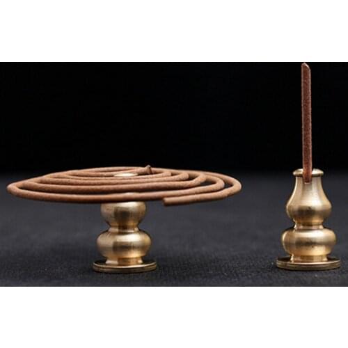 High qualitysimple and portable shanto copper hoist metal incense tray incense multifunctional aromatherapy incense coil incense