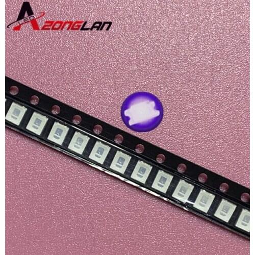 200pcs Diodes 2835 3528 SMD UV LED Purple Lamp Bead 395 - 410nm Ultraviolet Light-emitting Diodes Ultra Violet SMT LED Bead Lamp