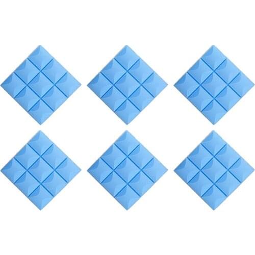 6 Pack 30X30X5cm Acoustic Foam Panels, 9 Block Tiles, Sound Panels Wedges Soundproof Sound Insulation Absorbing CNIM Hot