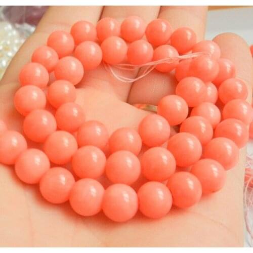 8mm Natural Japan Sea Pink Coral Gemstones Round Loose Beads 15" AAA