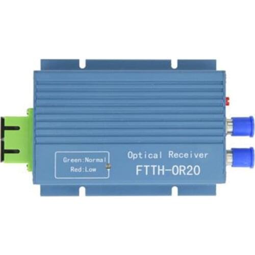 Aluminium CATV FTTH AGC Micro SC APC Duplex Connector with 2 output port WDM for PON FTTH OR20 CATV Fiber Optical Receiver