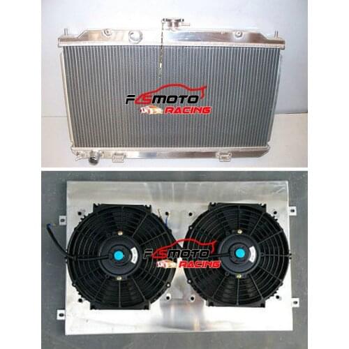 ALUMINUM RADIATOR+SHROUD + FAN FOR 2002-2006 Nissan Sentra B15 SE-R/Spec-V 2003 2004 2005 2006 MT