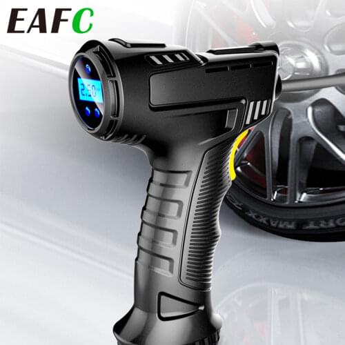 Car Air Compressor 120W Rechargeable Wireless Inflatable Pump Portable Air Pump Car Tire Inflator Digital for Car Bicycle Balls