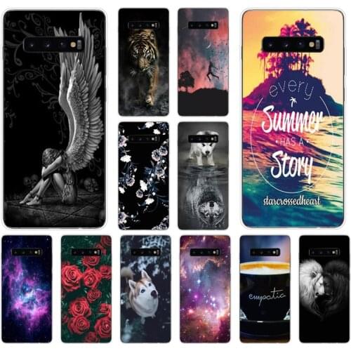 B For Samsung Galaxy S10 s10+ Case cover Silicone TPU coque housing On For Samsung S10 Plus copa G975F S 10 SM-G973F phone bag