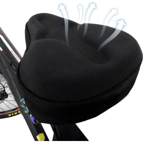 Large Bike Seat Cushion Wide Silicone Soft Pad Comfortable Bicycle Saddle Cover