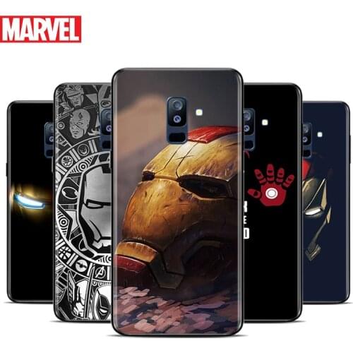 Marvel Iron Man Mech For Samsung Galaxy A9 A8 Star A8S A7 A6 A6S A5 A3 Plus 2018 2017 2016 A750 Black Phone Case