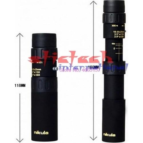 By dhl or ems 50pcs Genuine 10-30x25 Trumpet Soldiers High-power High-definition Zoom Monocular Telescope