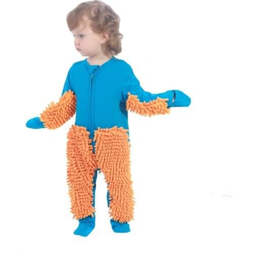 Newborn Baby Autumn Clothes Baby Boys Girls Mop Rompers Long Sleeve Clothing Roupas Infantis Menino Overalls Costumes