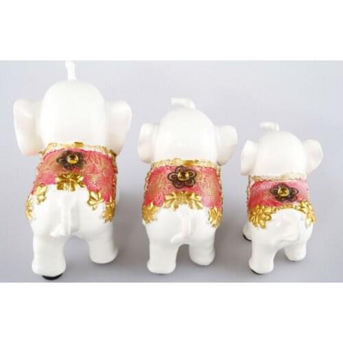 ANGRLY Resin crafts Elephant Diamond Recruit money elephant Mascot Furnishing Wedding decoration Office decoration collection