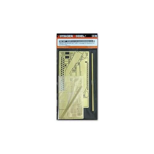 KNL HOBBY Voyager Model PEA307 M1A2SEP TUSKII tanker storage box / debris basket / identification plate etching pieces