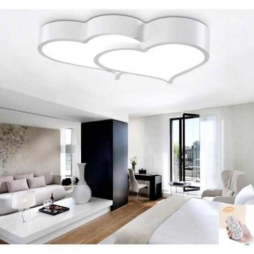 Creative heart shaped LED ceiling light romantic bedroom light wedding room lamp study children lamp special shaped Ceiling lamp