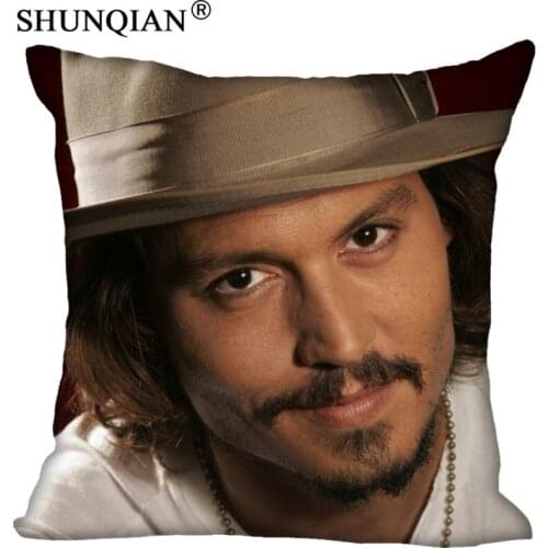 LUQI Johnny Depp With Glasses Bed Setting 45X45 cm Throw Pillow Cases Drop Shipping