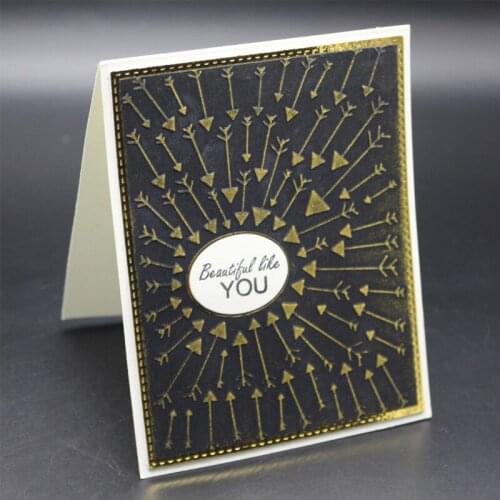 Love arrow embossed clip plastic scrapbook DIY clip art album card decoration tools craft card paper making decoration