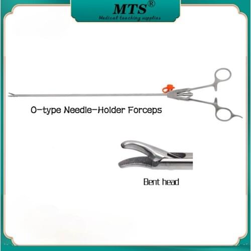 Medical Surgical Laparoscopic V-type Needle Holder Forceps Endoscope surgery Instrument reusable medical traumatic pistol