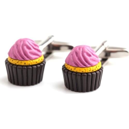 Ice cream shape painting cufflinks shirts cufflinks cuff factory direct sale free shipping