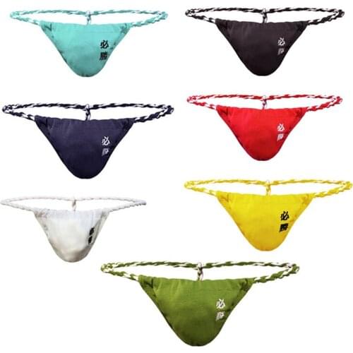 Gay Men Underwear Jockstrap Mens Thongs And G Strings Cotton Japan Sumo Sexy Underwear Men Erotic Penis Men Thongs String Homme