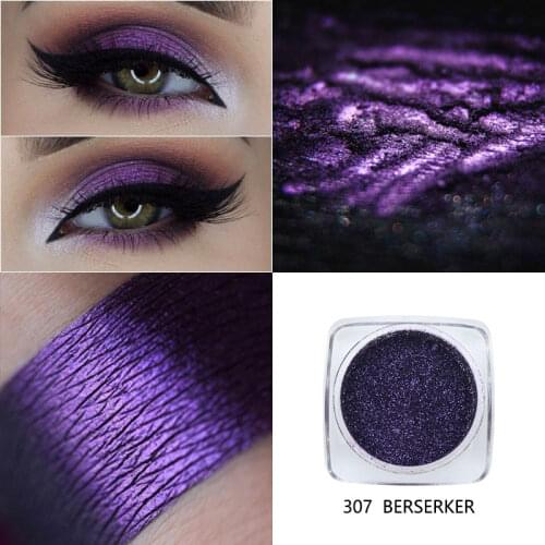 PHOERA 1pc Eyeshadows Brilliant Eye Brightener Pallet Long-lasting Waterproof Cosmetics Shimmer Mono Eyeshadow Powder TSLM2