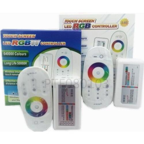 Touch Screen LED RGB / RGBW Controller 2.4G Wireless DC12-24V Touch RF Remote Control For RGB / RGBW LED Strip