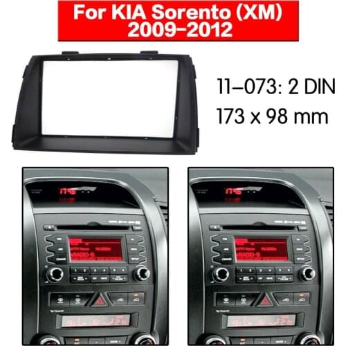 Car radio stereo face facia surround trim frame for KIA Sorento (XM) 2009-2012 2-DIN 11-073