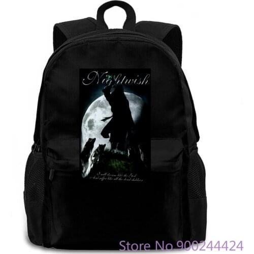 NIGHTWISH SEVEN DAYS TO THE WOLVES BLACK WITHIN TEMPTATION TARJA TURUNEN Interesting women men backpack laptop travel