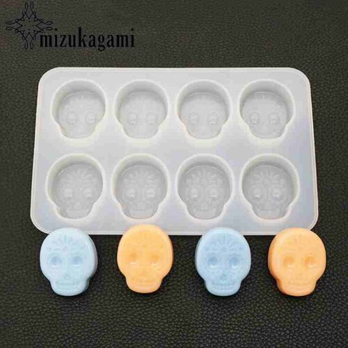 UV Resin Jewelry Liquid Halloween Skull Silicone Mold DIY Fashion Resin Jewelry Pendant Necklace Pendant Mold Resin Mold