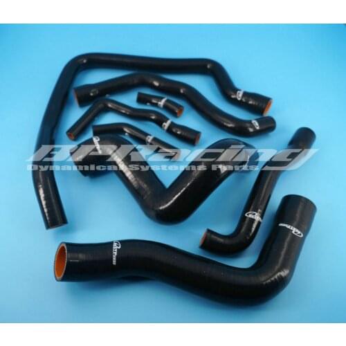 Silicone Radiator Hose Black / Pipe For 89 - 95 BMW E34 M50 525 525I 528 530 530I 6CY