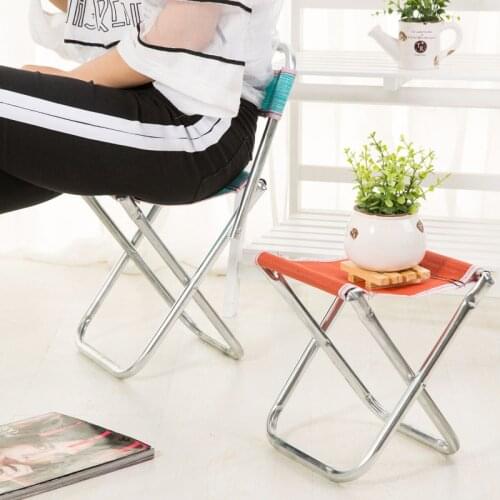 Fishing Chair Stainless Steel Folding Stool Outdoor Portable Mesh Chair Fishing Stool Bedroom Furniture Stools Ottomans
