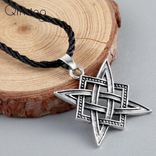 Slavic Norway Valknut Viking Necklaces Male Women Men Pendant Star Rus Amulet Charm Retro Necklaces Talisman Jewelry Pagan