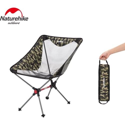 Naturehike Travel Ultralight Folding Chair Superhard High Load Outdoor Camping Chair Portable Beach Hiking Fishing Tools Chair