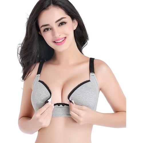 Womens Plus Size Nursing Bras Open Buttons Before Pregnancy Sleep Gathering Sports Ladies Underwear Mother Clothes