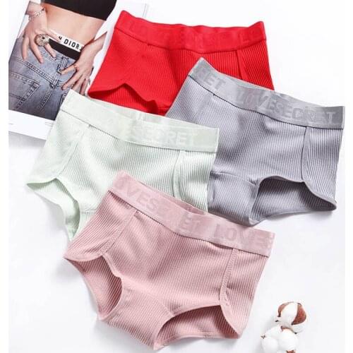 Plus Size L-2XL High Waist Women Panties Breathable Girls Lingerie Pure Cotton Underwear Comfort Fashion Female Seamless Briefs